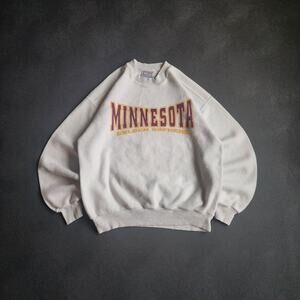 Vintage Minnesota Golden Gophers Grey Sweater Medium